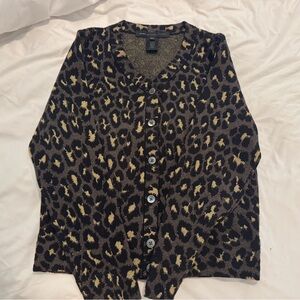 Marc By Marc Jacobs Metallic Knit Cardigan